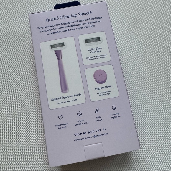NWT Athena Club Lavender Razor Kit - Picture 3 of 3